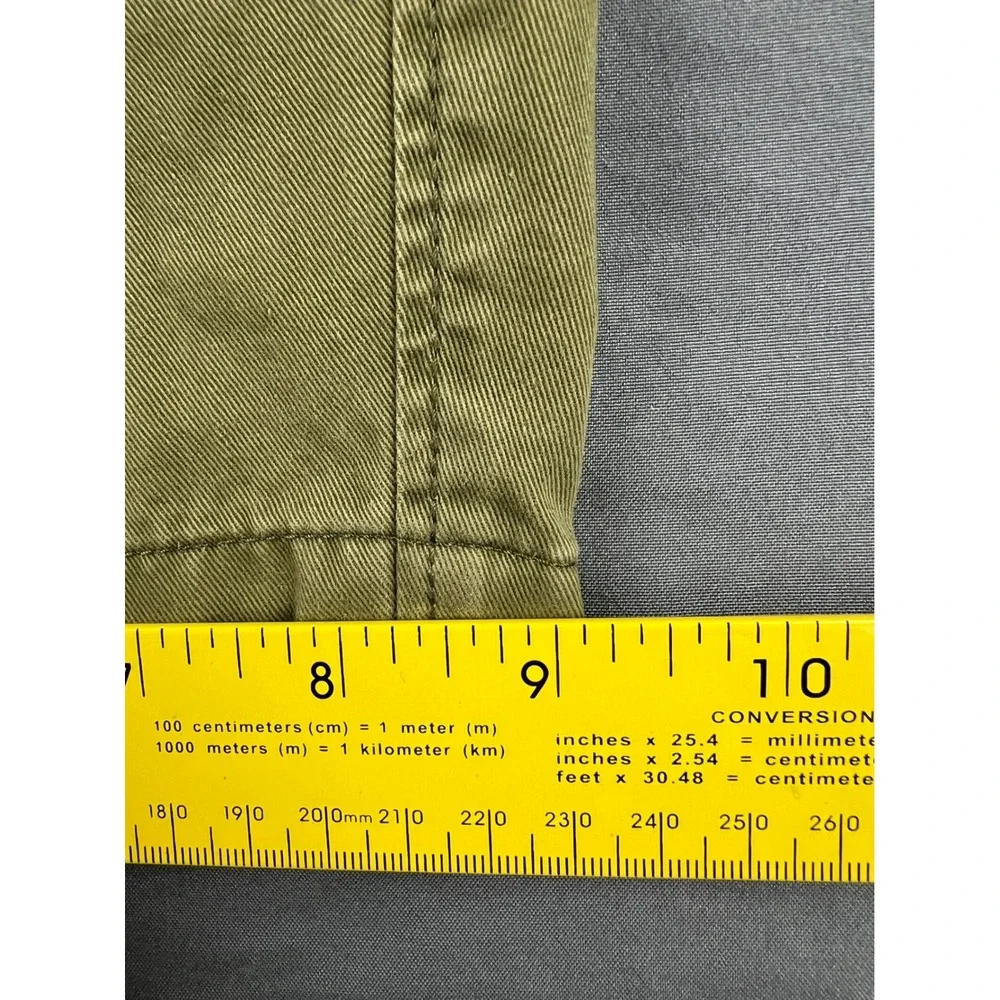 Banana Republic Aiden Shorts Mens 30 Fresh Olive Green Chino Cotton Twill